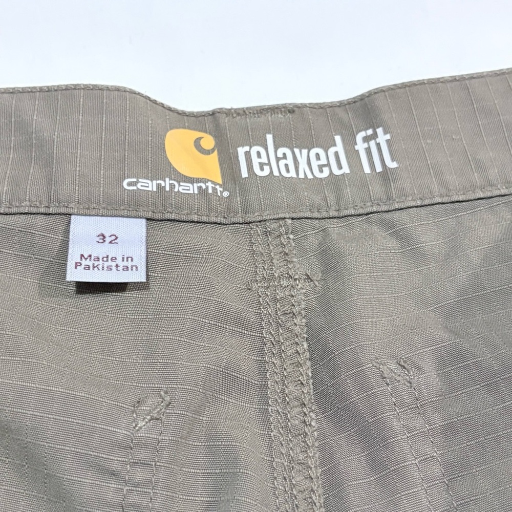 New Carhartt Men's Braxton Cargo Force Relaxed Fit Work Men’s Green Shorts Sz 32 - Picture 6 of 10